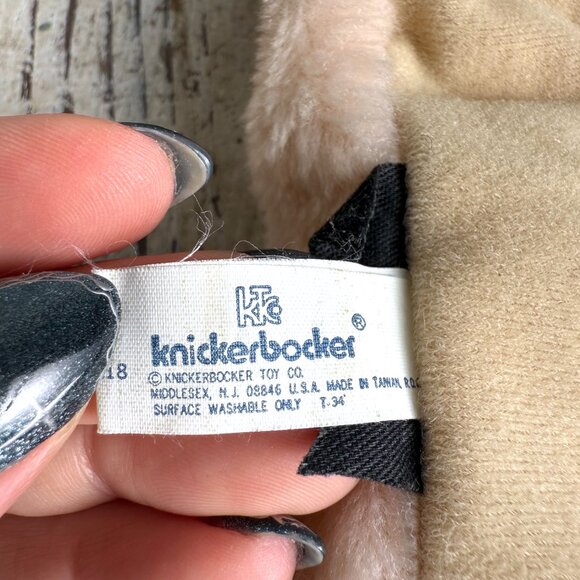 Vintage Knickerbocker Caterpillar Plush Pink Beige 60s 70s Bean Bag Toy - Picture 4 of 6